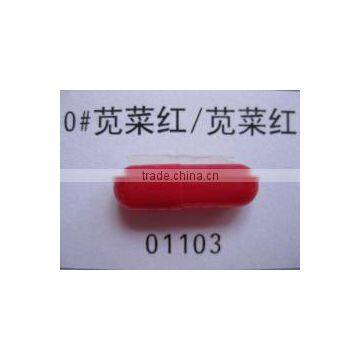 Fresh red gelatin capsule gel capsule size zero