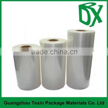 Manufacturer customized width Clear/Blue soft pvc heat shrink roll film in a roll