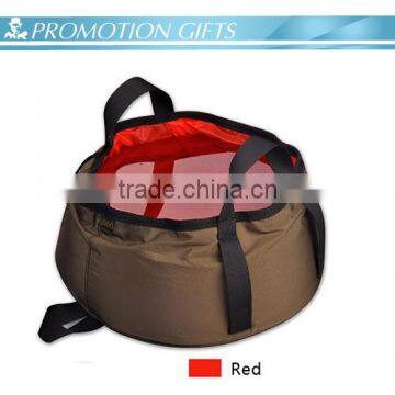 Nylon Folding Portable Wach Basin Outdoor Camping Bucket photo-3