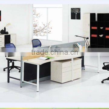 4 Seats Modern OEM 45 Aluminum melamie mobile pedestal office partition screen