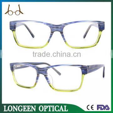 G3012-C1612 modern double color small face acetate reading glasses