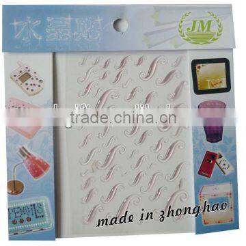 Custom clear epoxy resin sticker