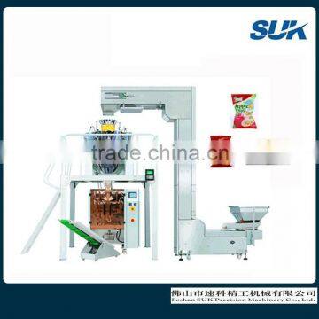 Automatic potato chips pillow packing machine