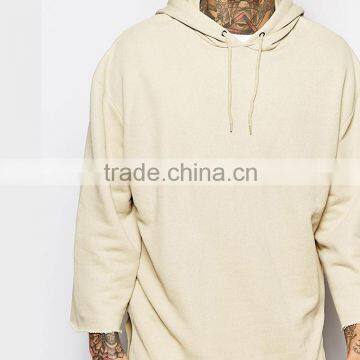 Daijun Oem New Design Men With Hood Surplus 100% Cotton off White Plain Hoodies photo-3