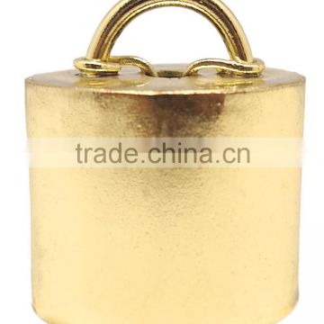 Cow bell in gold or copper color for deco