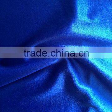 100% polyester plain dyed satin knitting fabric