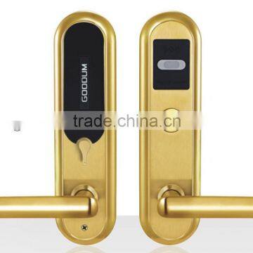 Gold Factory Supplier stainless steel door lock -- high quality swipe card electronic lock