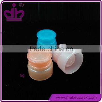 OEM ODM face skin cosmetic sample 5 ml plastic container