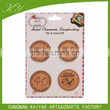 Customized 3d Cork Wood Label Sticker Printing for Home Decoration photo-3