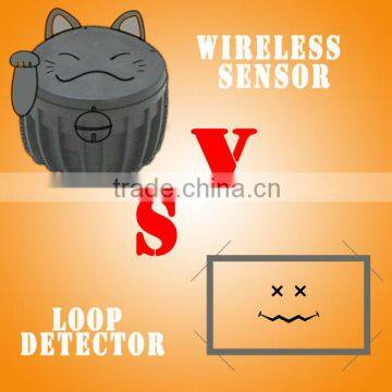 Wireless vehicle detection network for traffic signal light optimization control