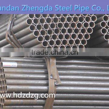 Standard black ERW welded round iron/steel pipe/tube 1/2" Chinese factory