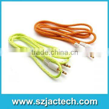 audio cable Car Stereo Cable 3.5mm Braided Audio Cable