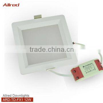 4 inch square recessed ceiling light 12w
