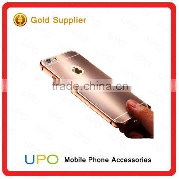 [UPO] Luxury Ultra Thin Bright Aluminum Metal Frame Mirror Bumper Cell Phone Case for IPhone 6 photo-6