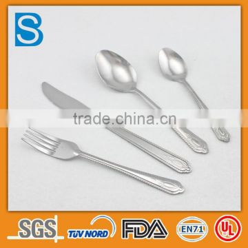 Handmade stainless steel flatware