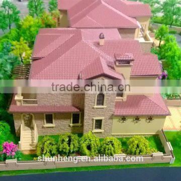 Western Style Villa Miniature building Model Maquette