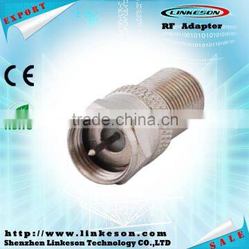 RF adapter F male to female connector