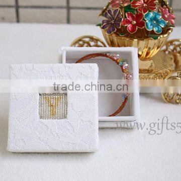 Personalized Custom Handmade Made Jewelry Boxes With Beaded Name Plate of Y photo-2