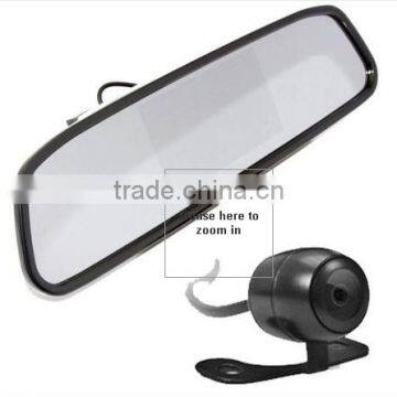 DIY Rear View Kit 4.3" Mirror Monitor+ Waterproof Reverse Car Backup Camera