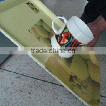 Melamine anti slip tray