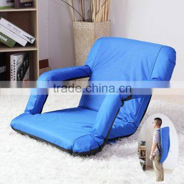 Legless Foldable Camping Chair With Straps and 5 Ppsitions Adjustable Backrest