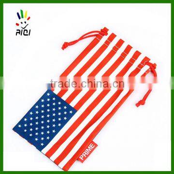 usa flag printing bags for sunglasses