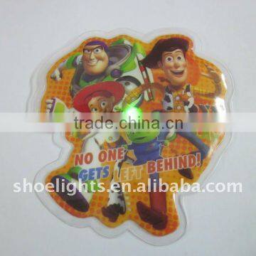 led pvc kids patches for clothes