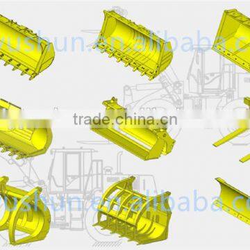SDLG LG968 Wheel Loader Attachment Quick-Change Log Grapple From OEM Factory , Model Size (Width2690*Opening Size 1674mm)