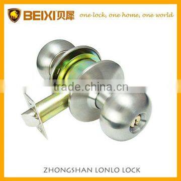 Safety ball knob door lock