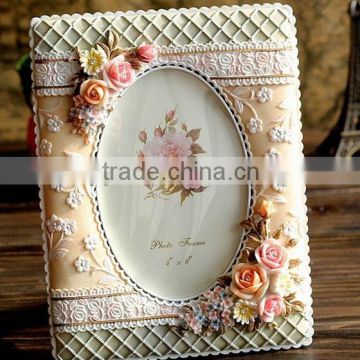 2014 Ornate shabby chic home decor flower photo frame