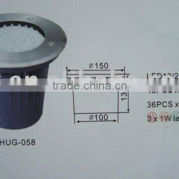 LED underground lighting fixture