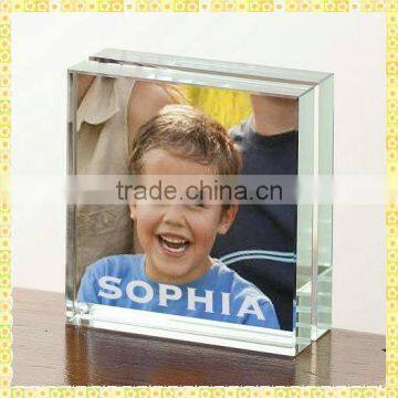 Cheap Thick Glass Photo Frame For Table Centerpieces Gifts