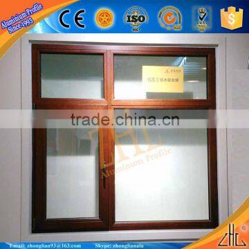 Hot! french sliding window, 6063 alloy double glazed windows with australian certificate, FOB price wood window