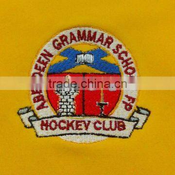 Custom Embroidered Honours Cap With Golden Braid & Tassel, Fuchsia / Yellow Velvet photo-2