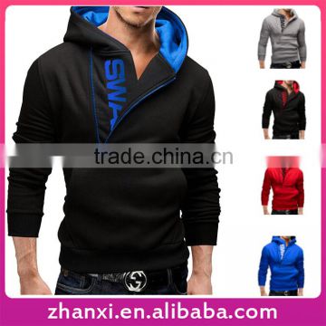 XXXXXL Mens Side Zipper Hoody Sport Print Sweatshirt Wholesale Cotton Hoodies