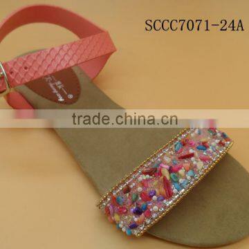 PVC Ladies Shoes Summer Sandal Fashion 2016 Cheap China Factor Price Beautiful Girl