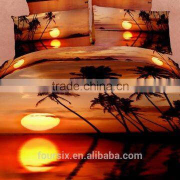 2014 high quality 100% cotton reactive printed fabrics bedding sets wholesales