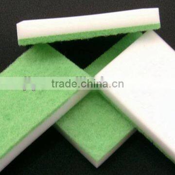 High Density Melamine Foam Sponge with Scouring Pad