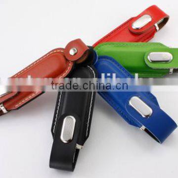 Best design colorful factory direct selling 125mb usb flash drive Brand Custom Leather Can be printed logo