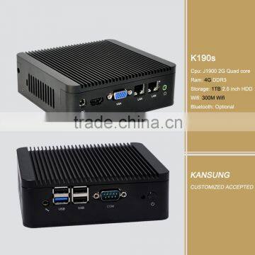 Embedded PC Dual Ethernet Thin Client 4gb DDR3 Ram 2.5 inch 1TB HDD 300M WiFi for PC with J1900 Motherboard PC Mini