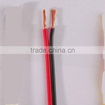 twin 1.5 sqmm CCA copper clad aluminum speaker cable black and red