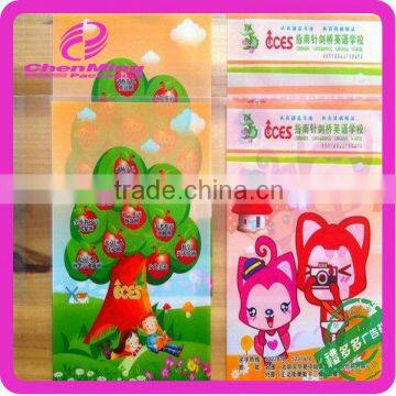 China yiwu printed color plastic opp plastic decorating book cover