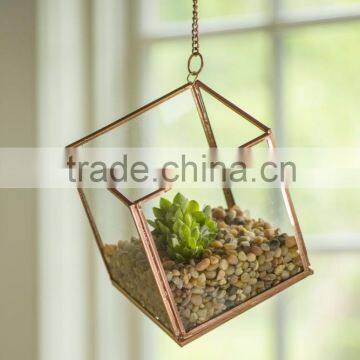 High Quality indoor plant glass geometric terrarium glass indoor plant terrarium for plant holder wholesale