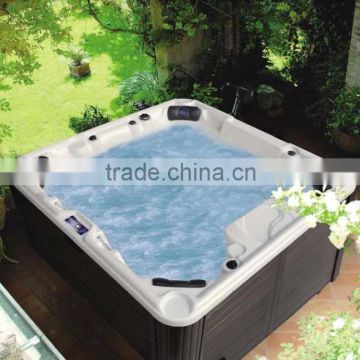 luxurious acrylic shell 7 persons whirlpool spa bath outdoor