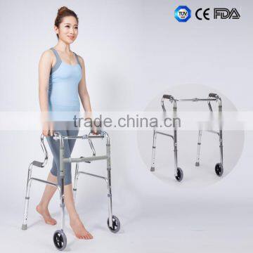 Aluminum Foldable Exercise Walker Rollator,recovery Walker for Elderly photo-3