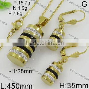 New Arrival Wholesale Price 18k Italian Gold Jewelry Set photo-4
