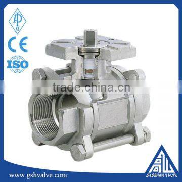 Stainless Steel 304/316L 3pc Inter Thread Ball Valve photo-6