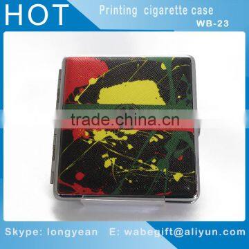 Leather Pocket Cigarette Tobacco Case Box Holder