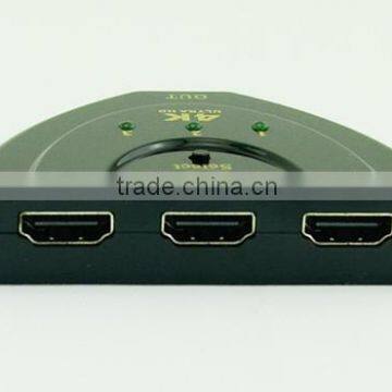 Mini 3 To 1 3 Port 4K*2K Video HDMi Splitter Switch Switcher Box photo-3