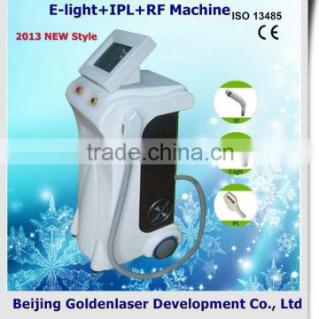 Age Spots Removal 2013 New Design Multi-Functional Beauty Equipment E-light+IPL+RF Machine Blue Led Mask Wrinkle Removal